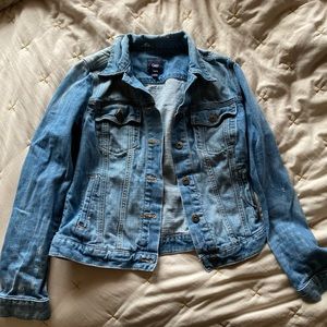 Gap Distressed Look Jean Jacket Small